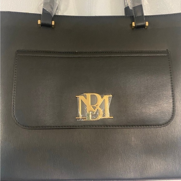 Badgley Mischka Vegan Leather Tote Bag with Side Pocket NWT - Picture 4 of 12